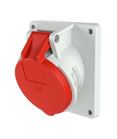 TOMA EMPOTRABLE 32AMP 3P+N+T 415V ROJO 6H IP44 MENNEKES