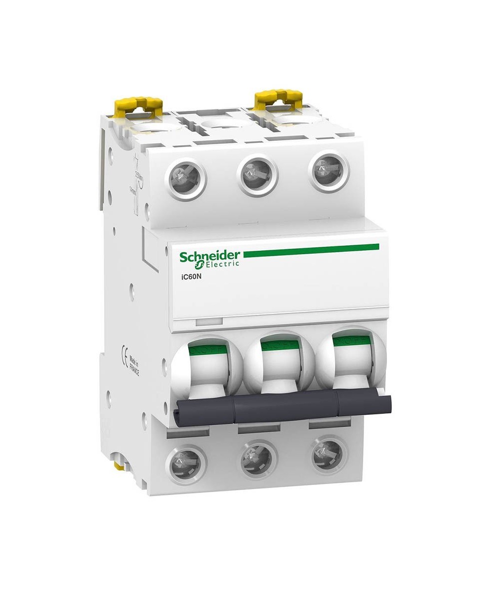 INTERRUPTOR TERMOMAGNETICO 3X16A ACTI9 IC60N 20KA 220V SCHNEIDER-ELECTRIC