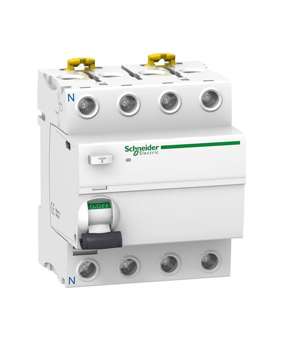Interruptor Diferencial iLD Acti9 4x63A tipo AC 30 mA SCHNEIDER ELECTRIC