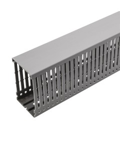 Canaleta Ranurada Gris 80x100 mm x 2 metros 2500V